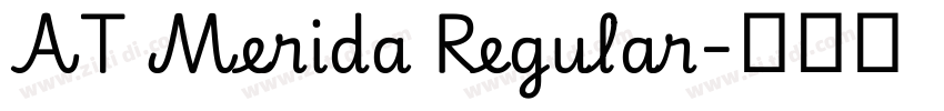 AT Merida Regular字体转换